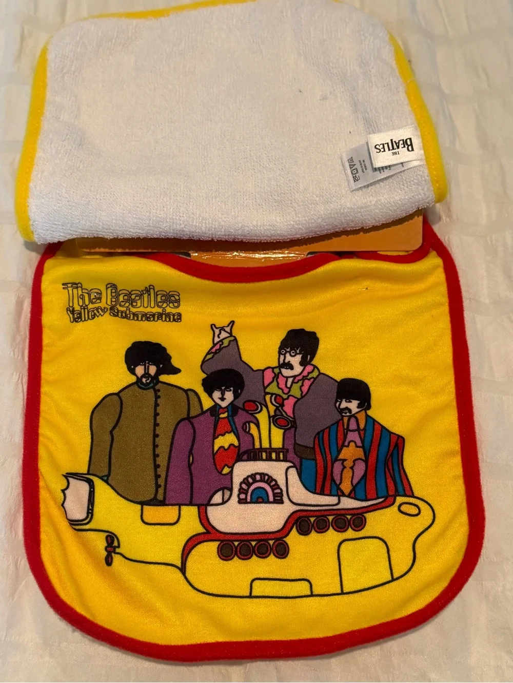 Beatles Yellow Submarine Baby Bib Set 2 Pack Daphyl’s NWT Licensed